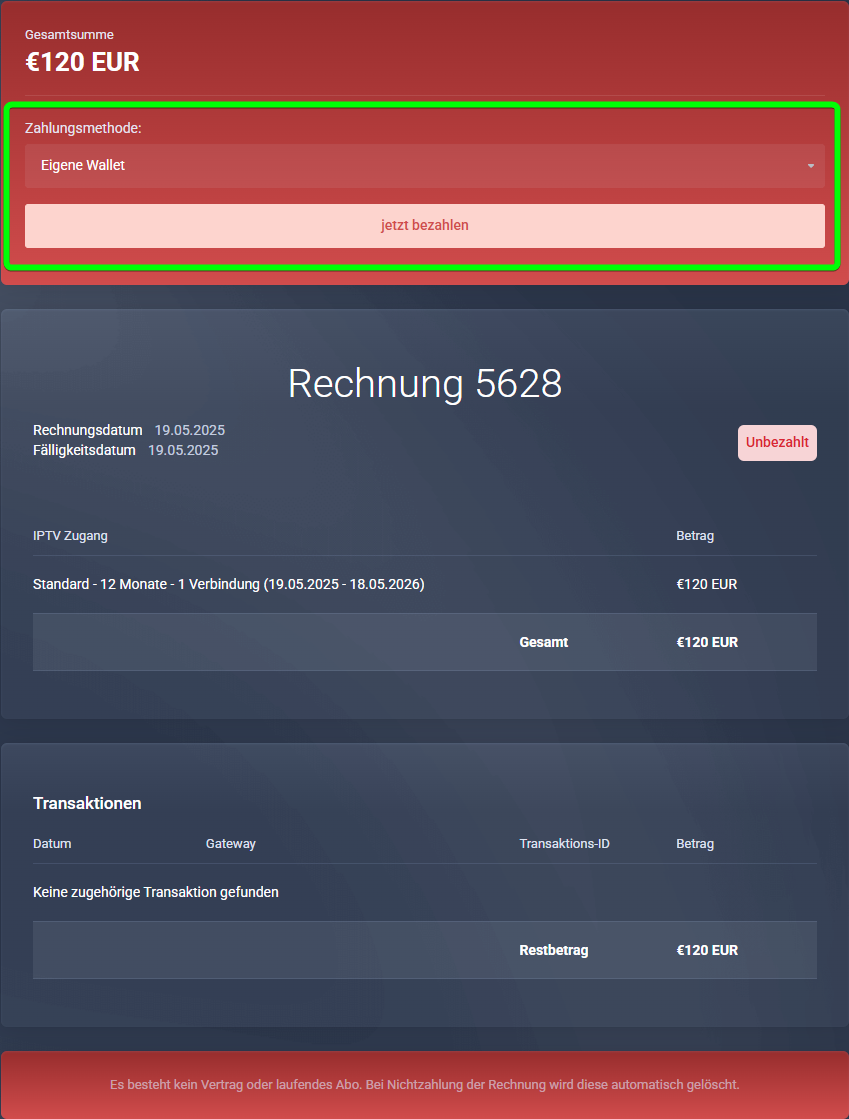 Rechnung