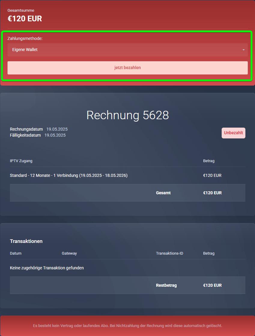 Rechnung